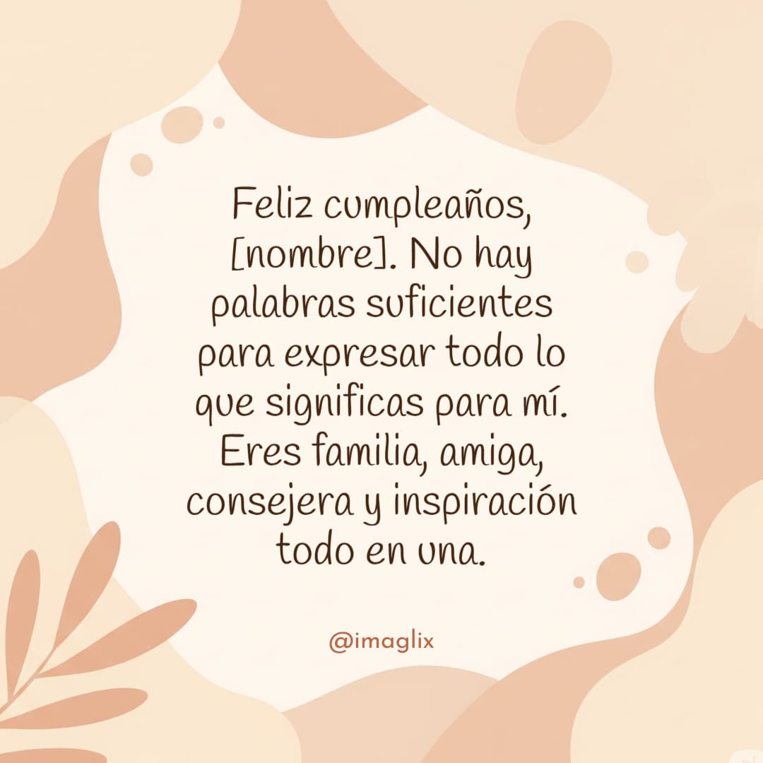 Frases de feliz cumpleaños para una tía - 4