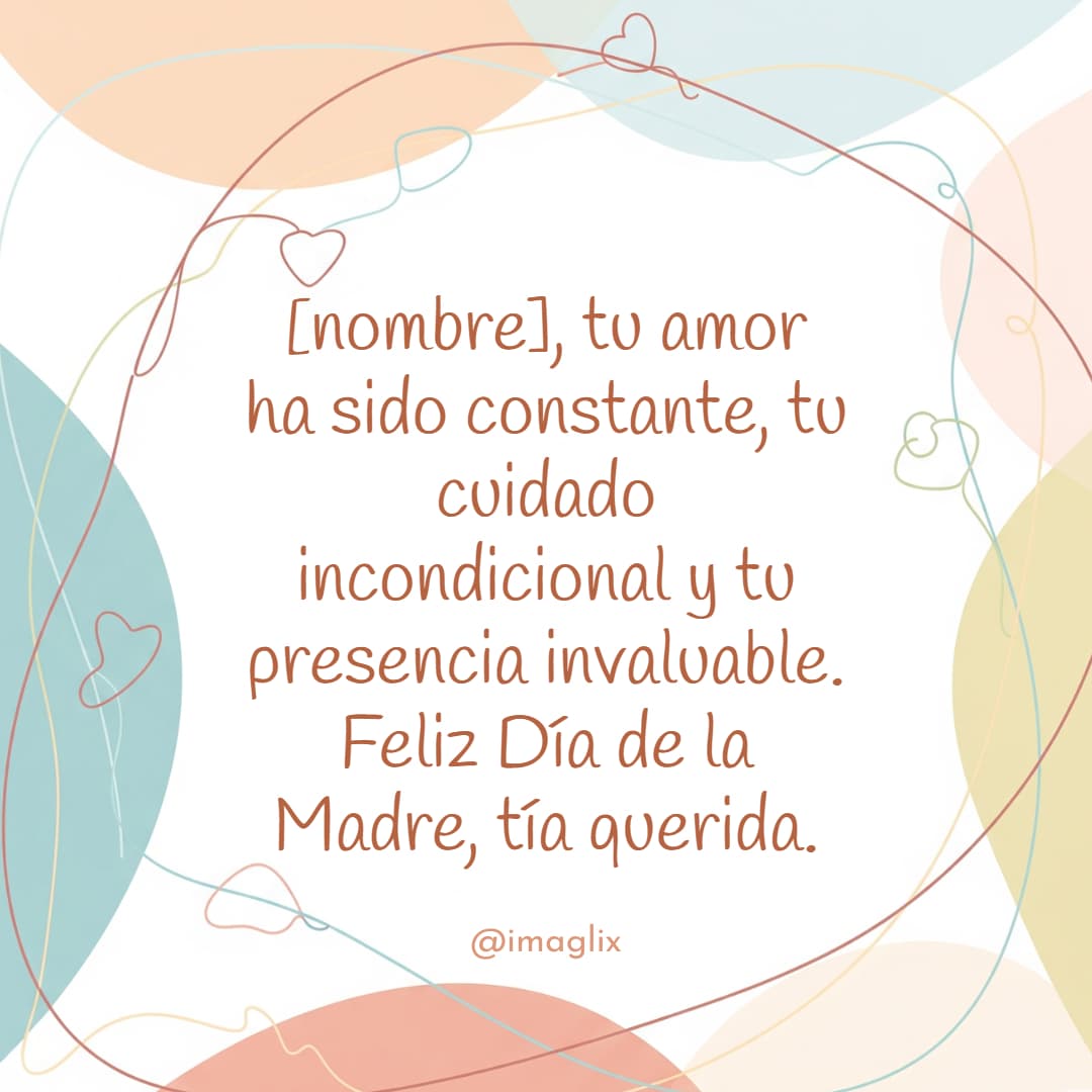 Feliz día de la madre para una tía - 2