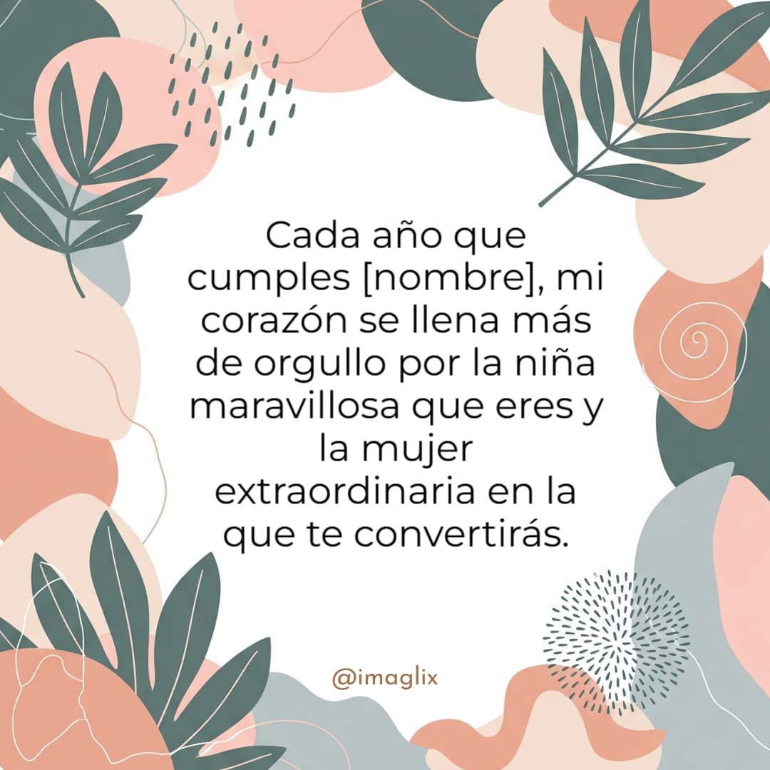 Frases de cumpleaños para nietas - 1